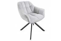 Fauteuil de salle à manger coloris gris
