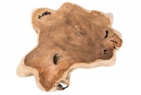 Table d'appoint en bois massif style rustique
