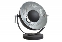Lampe à poser en aluminium et acier inoxydable coloris argent