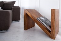 Table d'appoint design Z en bois massif