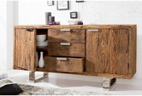 Enfilade design 2 portes 3 tiroirs en bois massif