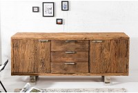Enfilade design 2 portes 3 tiroirs en bois massif