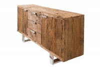 Enfilade design 2 portes 3 tiroirs en bois massif