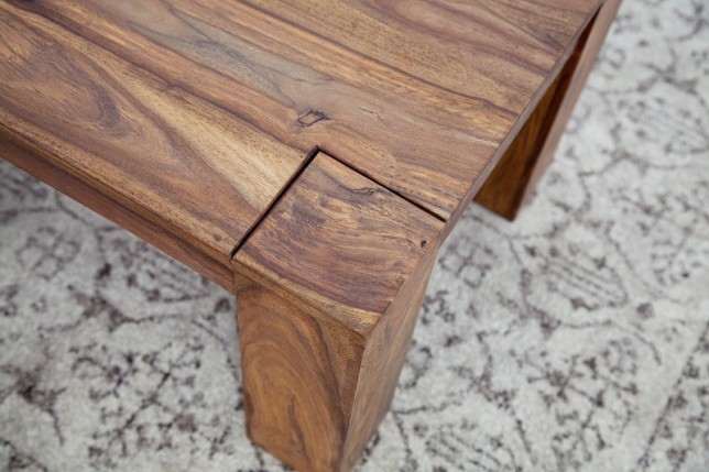 Table basse 100 cm rectangelaire en bois massif