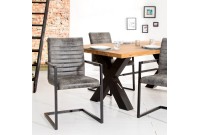 Ensemble de 4 chaises de salle à manger design coloris gris