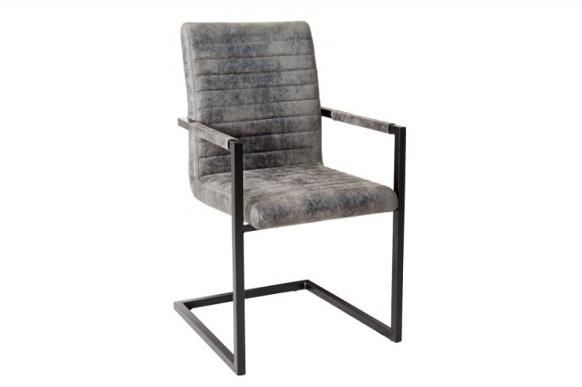 Ensemble de 4 chaises de salle à manger design coloris gris
