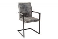 Ensemble de 4 chaises de salle à manger design coloris gris