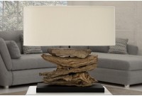 Lampe à poser de 55 cm en bois flotté naturel