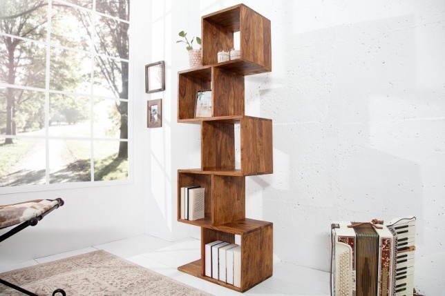 Étagère bibliothéque en bois massif sheesham  150 cm