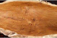 Grand Bol Décoratif 60cm en Bois de Teck Massif - Centre de Table Artisanal