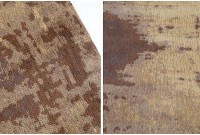 Tapis design antique coloris sable brune de 240x160cm
