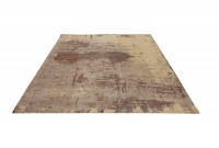 Tapis design antique coloris sable brune de 240x160cm