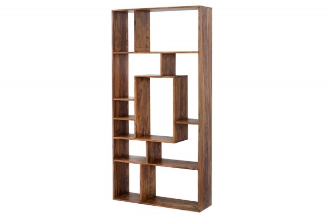étagère contemporaine de 180 cm coloris naturel en bois massif