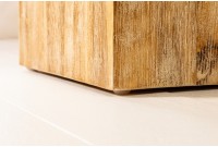 Colonne design naturel de 75 cm en bois massif