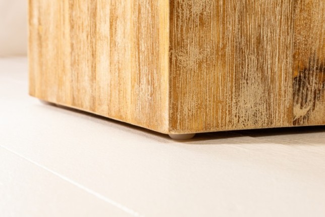 Colonne design naturel de 50 cm en bois massif