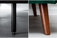 Canapé convertible design scandinave coloris vert en velours