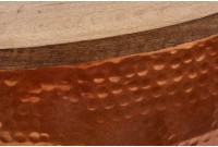 Table basse cuivré avec rangement