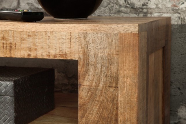 Meuble TV design industriel 170 cm en bois massif