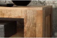 Meuble TV design industriel 170 cm en bois massif