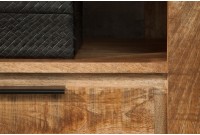 Meuble TV design industriel 170 cm en bois massif