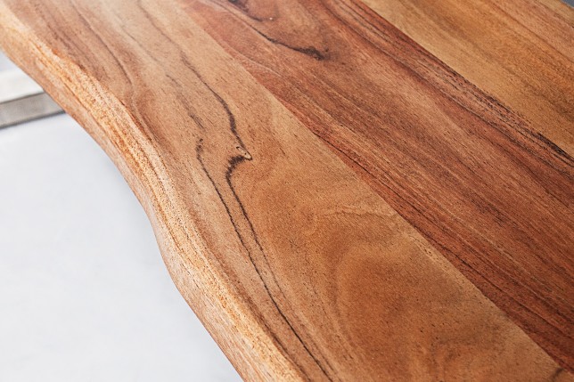 Banc 160 cm design industriel alliant bois et métal