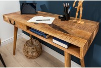 Bureau de 120cm en bois massif coloris naturel
