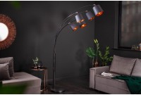 Lampadaire à 5 lampes design coloris doré et noir