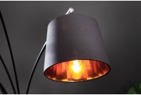 Lampadaire à 5 lampes design coloris doré et noir