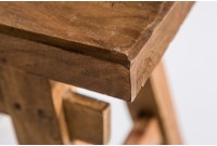 Tabouret design de 40 cm en bois massif naturel