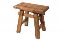 Tabouret design de 40 cm en bois massif naturel