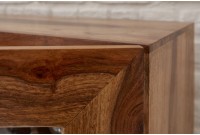 Vitrine design en bois massif coloris naturel