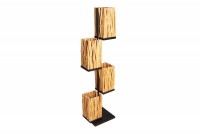 Lampadaire de 154cm en bois massif coloris naturel