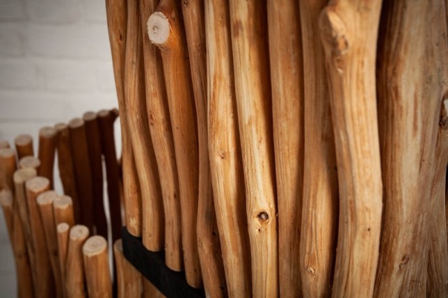 Lampadaire de 154cm en bois massif coloris naturel