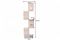 Lampadaire de 154cm en bois massif coloris naturel