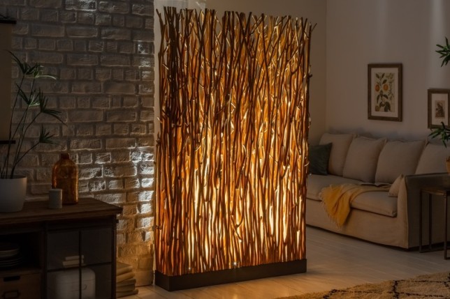Lampadaire 180cm en bois coloris naturel