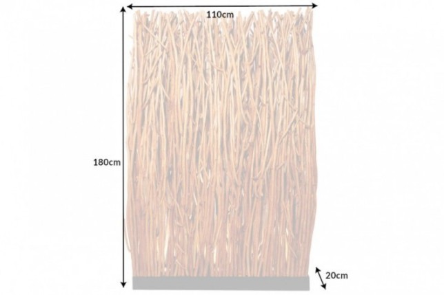 Lampadaire 180cm en bois coloris naturel
