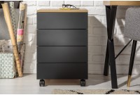 Caisson de bureau à 4 tiroirs coloris noir