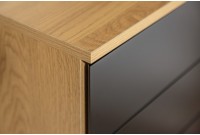 Caisson de bureau à 4 tiroirs coloris noir