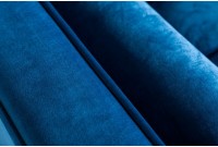 Canapé 225cm en velours coloris bleu aqua