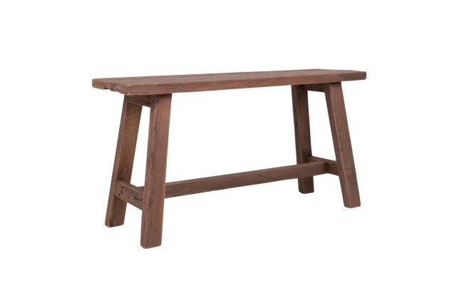 Banc Barcelona en Teck Recyclé Naturel - Pièce Unique 90 cm | Elsines