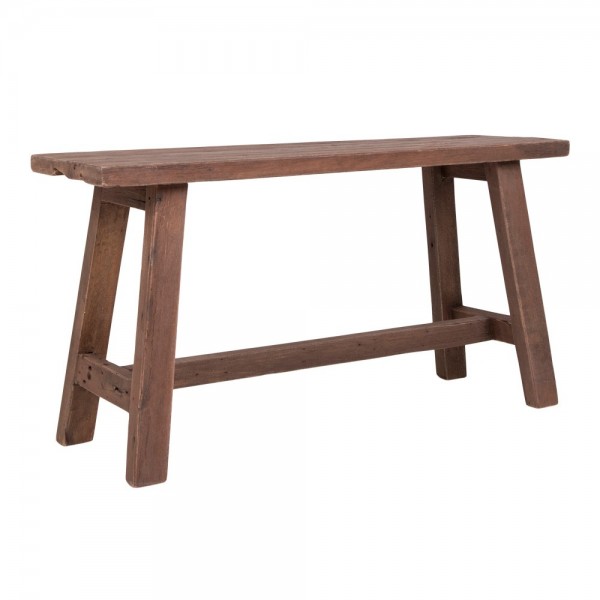 Banc Barcelona en Teck Recyclé Naturel - Pièce Unique 90 cm | Elsines