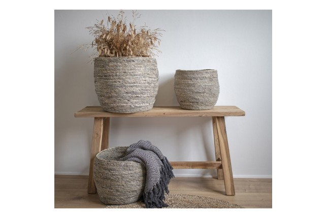 Banc Barcelona en Teck Recyclé Naturel - Pièce Unique 90 cm | Elsines