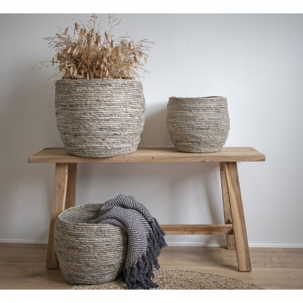 Banc Barcelona en Teck Recyclé Naturel - Pièce Unique 90 cm | Elsines