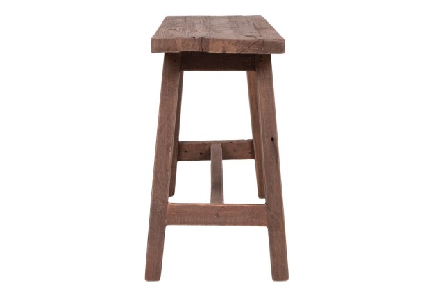 Banc Barcelona en Teck Recyclé Naturel - Pièce Unique 90 cm | Elsines