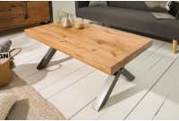 Table basse en bois massif coloris naturel