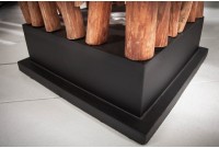 Lampadaire 175cm design en bois longane