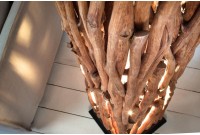 Lampadaire 175cm design en bois longane